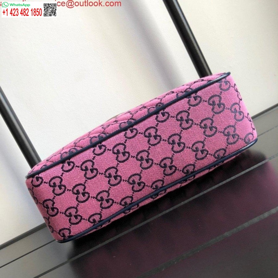 Replica Gucci 447632 Gg Marmont Monivärinen Pieni Olkalaukku, Violetti