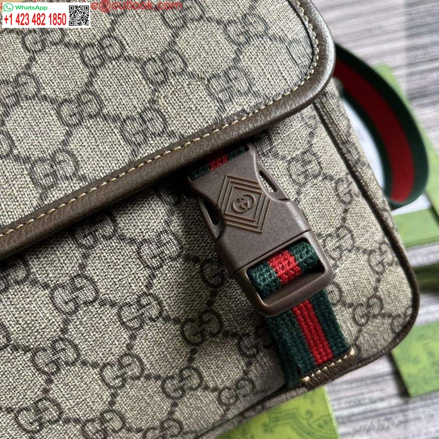 Replica Gucci 760123 Gg Messenger Bag Ruskea