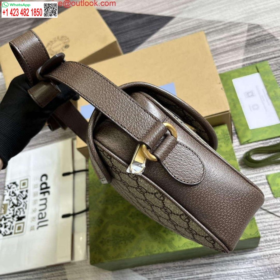 Replica Gucci 724704 Ophidia Messenger Bag Ruskea