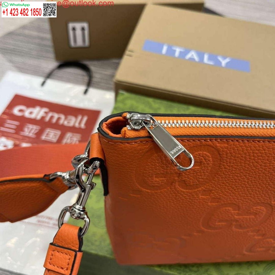 Replica Gucci 696009 Jumbo Gg Medium Messenger Bag Oranssi
