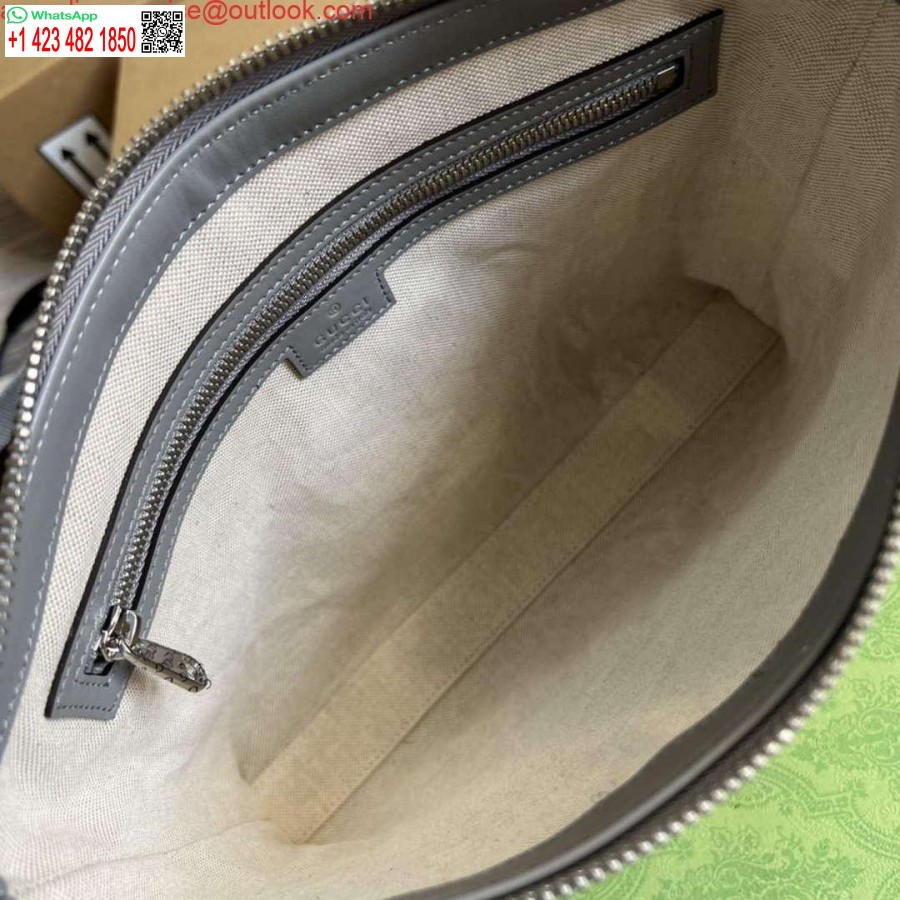 Replica Gucci 696009 Gg Kohokuvioitu Medium Messenger Bag Harmaa