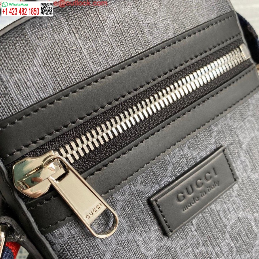 طبق الأصل غوتشي 682357 جي جي بلاك ماسنجر 598103 قماش أسود جي جي سوبريم