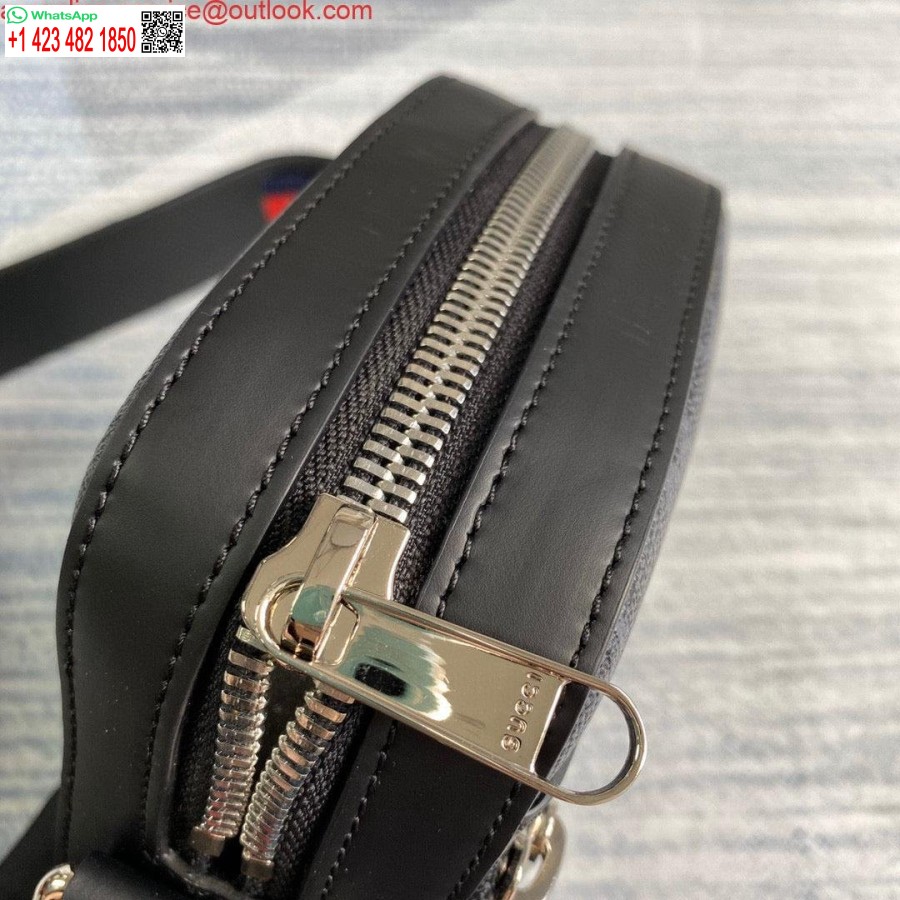 طبق الأصل غوتشي 682357 جي جي بلاك ماسنجر 598103 قماش أسود جي جي سوبريم