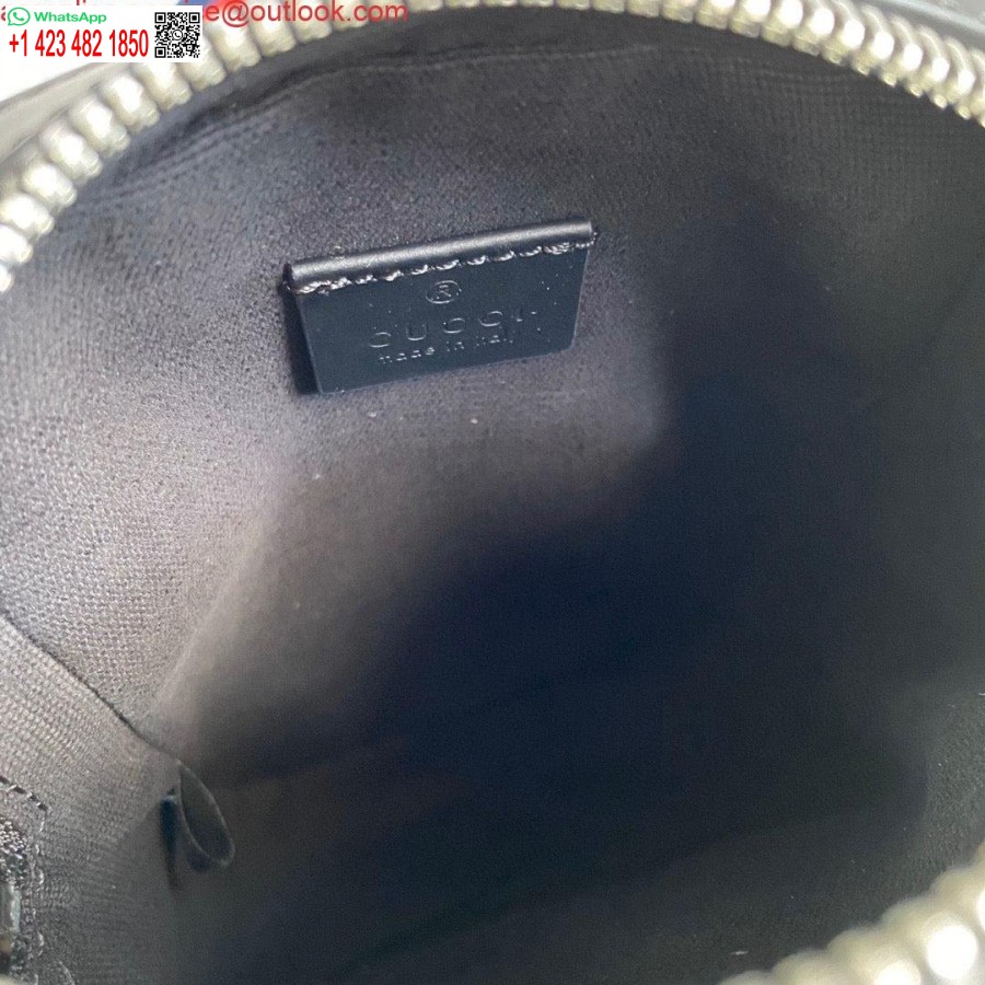 طبق الأصل غوتشي 682357 جي جي بلاك ماسنجر 598103 قماش أسود جي جي سوبريم