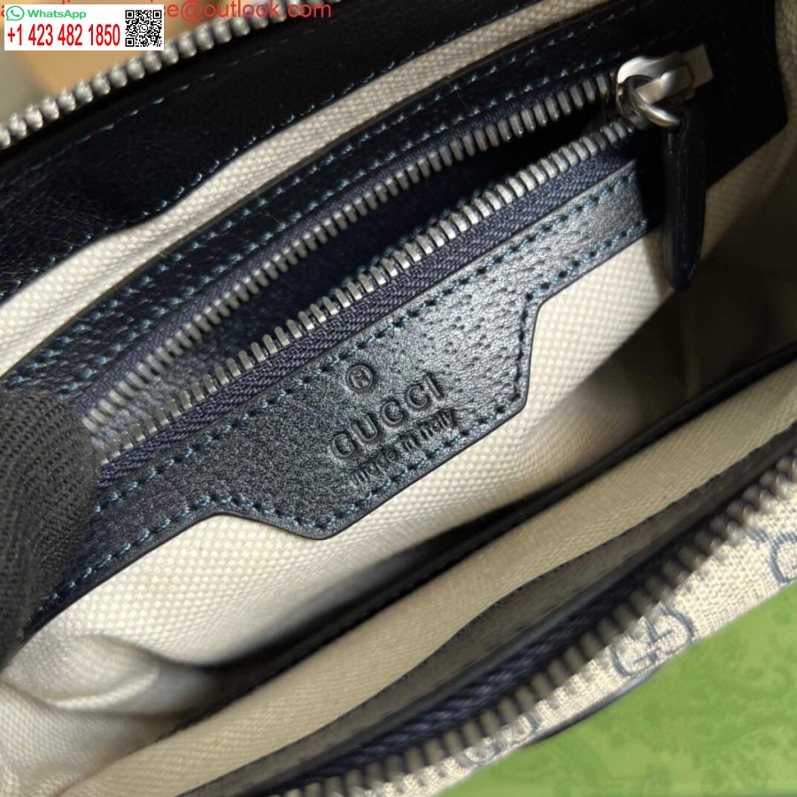 نسخة طبق الأصل من حقيبة غوتشي 674164 رسول مع G المتشابكة الزرقاء