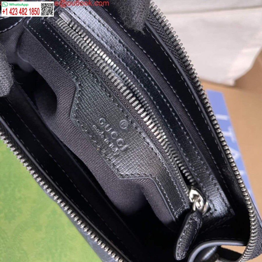 Replica Gucci 674164 Messenger Bag With Interlocking G Black