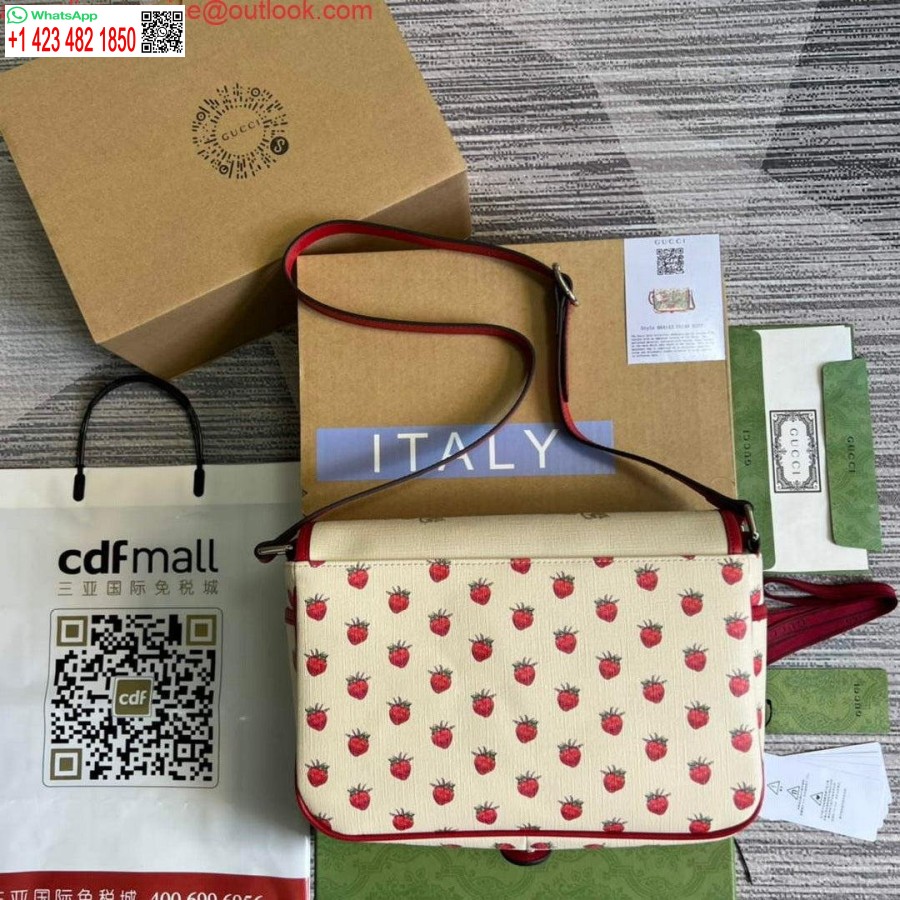 Replica Gucci 664143 Lasten Lähettilaukku Punainen