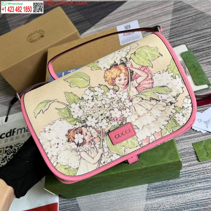 Replica Gucci 664143 Lasten Matkalaukku Pinkki