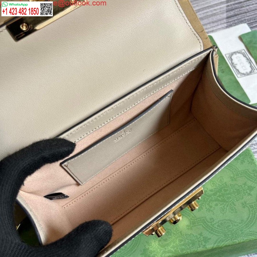 Replica Gucci 735103 Pakabinamas Mini Pečių Krepšys Smėlio Spalvos