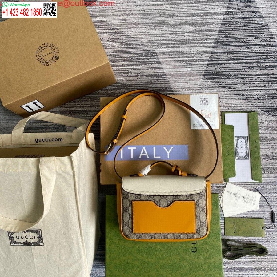 Replica Gucci 658487 Geanta Mini Cu Lacat Bej