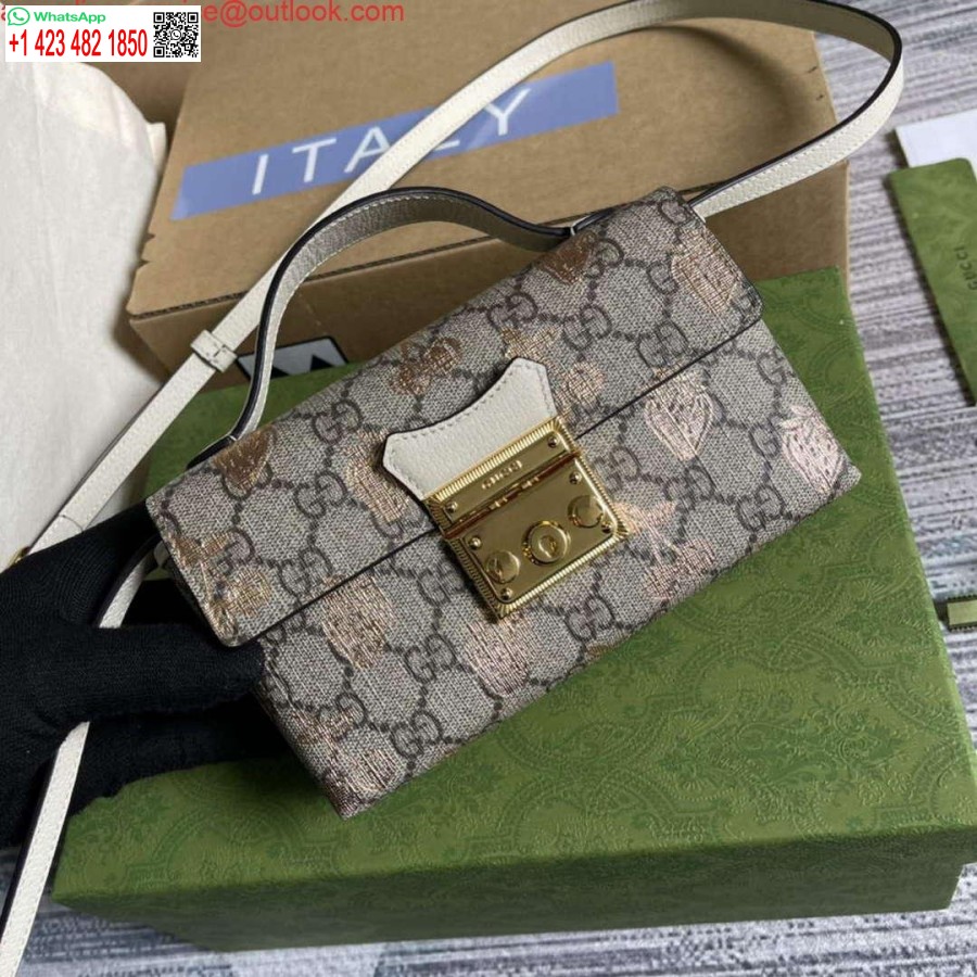 Replica Gucci 652683 Piekaramās Atslēgas Mini Soma Balta āda