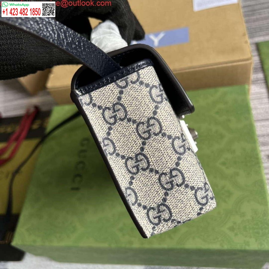 Replika Gucci 652683 Lokot Mini Torba Crna