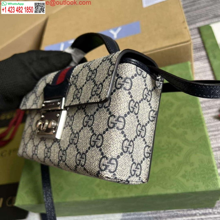Replika Gucci 652683 Lokot Mini Torba Crna