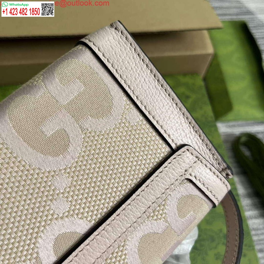 Replika Gucci 652683 Kłódka Jumbo Gg Mini Torba Jasnoróżowa