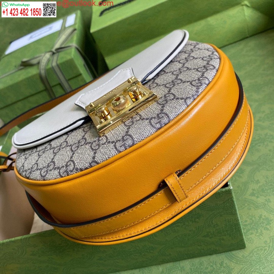 Реплика Gucci 644524 маленькая сумка на плечо с замком бежевого цвета