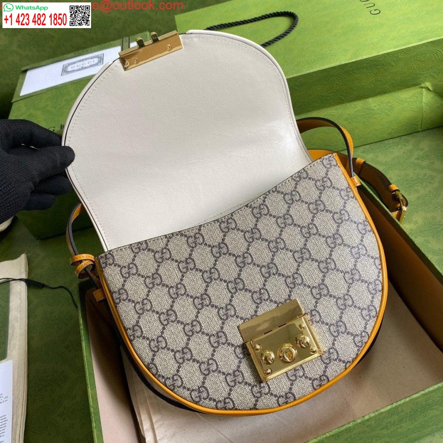 Реплика Gucci 644524 маленькая сумка на плечо с замком бежевого цвета