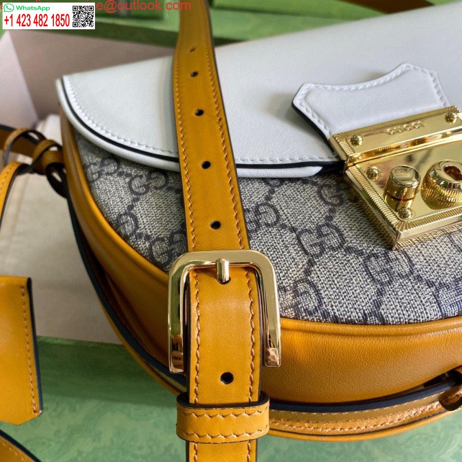 Реплика Gucci 644524 маленькая сумка на плечо с замком бежевого цвета