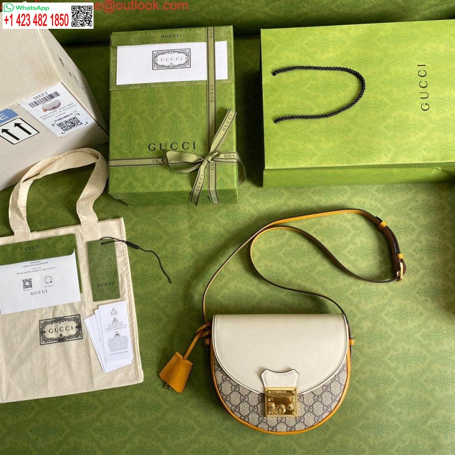 Реплика Gucci 644524 маленькая сумка на плечо с замком бежевого цвета