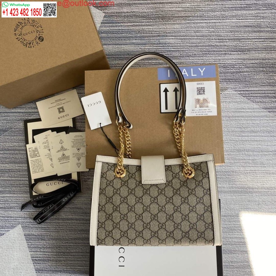 Реплика Gucci 498156 навесной замок Gg маленькая сумка через плечо белая