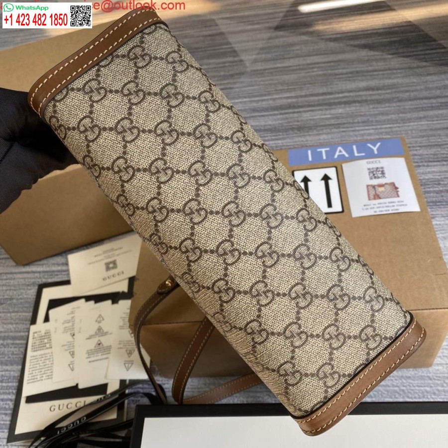 Реплика Gucci 498156 навесной замок Gg маленькая сумка через плечо коричневая