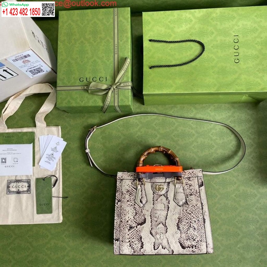 רפליקה גוצ'י דיאנה תיק קטן עם ידית עליונה תיק 660195 אפור