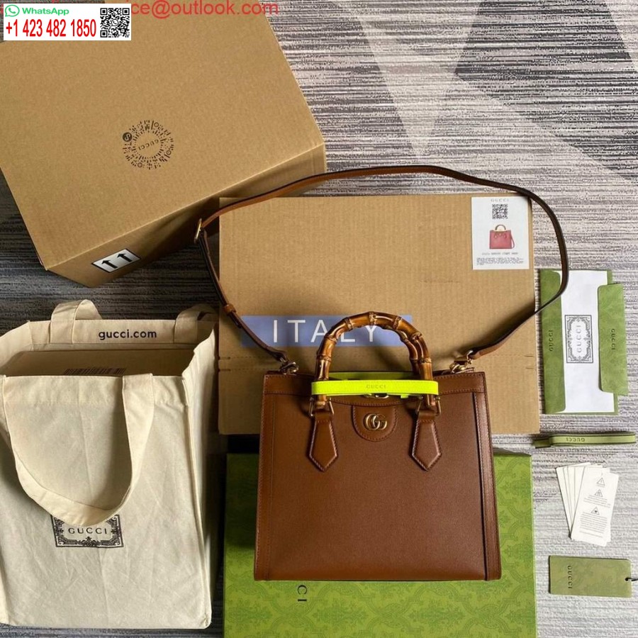 Replica Gucci Diana Pieni Kantolaukku Yläkahva Laukku 660195 Ruskea