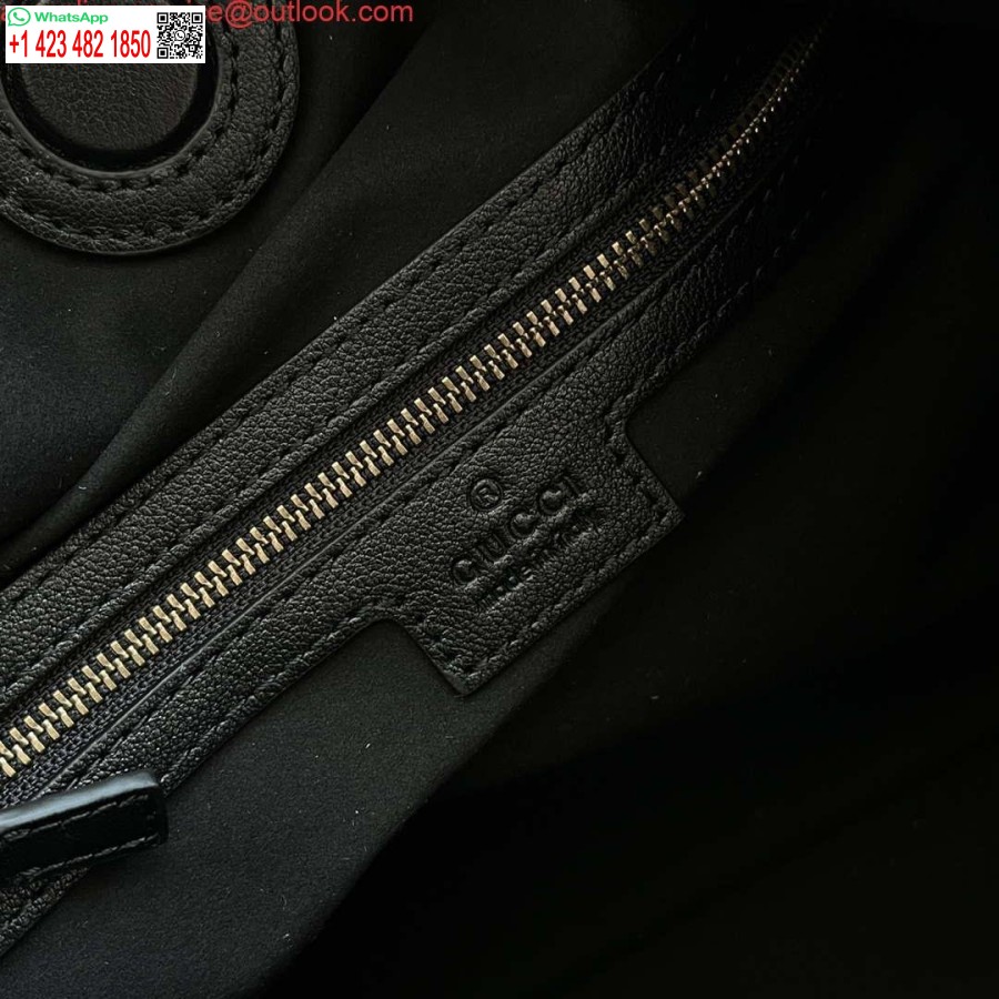 רפליקה גוצ'י דקו תיק בינוני Gg 746210 בעור שחור