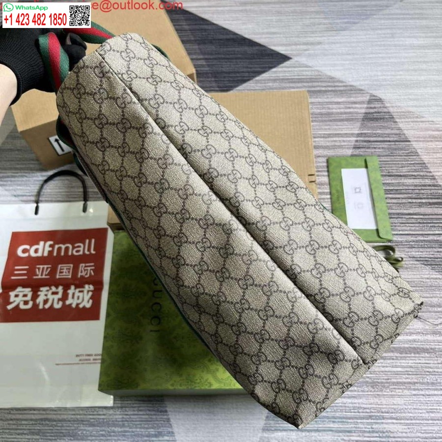 نسخة طبق الأصل من غوتشي 763287 Gg حقيبة حمل متوسطة الحجم باللون البيج