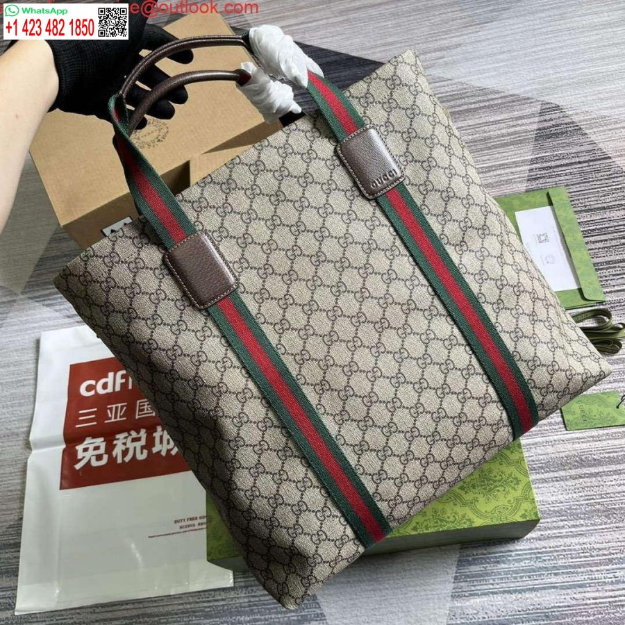 نسخة طبق الأصل من غوتشي 763287 Gg حقيبة حمل متوسطة الحجم باللون البيج