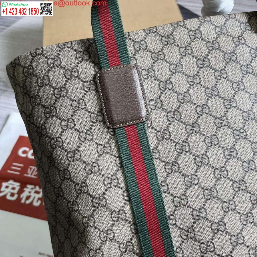 نسخة طبق الأصل من غوتشي 763287 Gg حقيبة حمل متوسطة الحجم باللون البيج