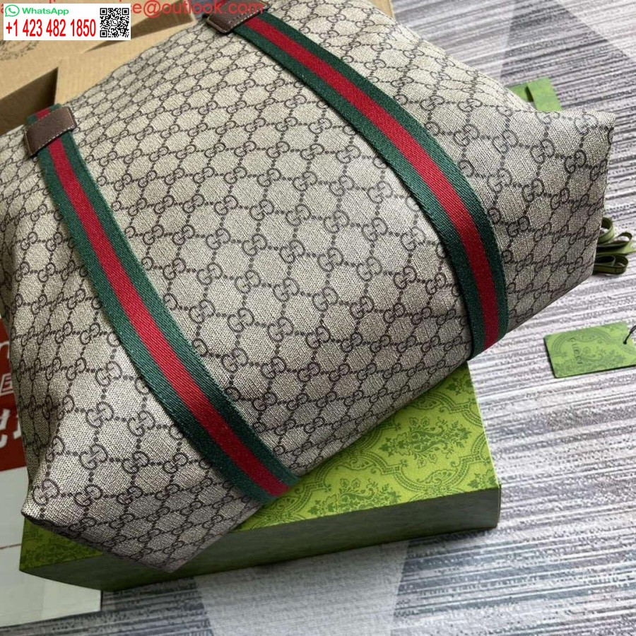 نسخة طبق الأصل من غوتشي 763287 Gg حقيبة حمل متوسطة الحجم باللون البيج
