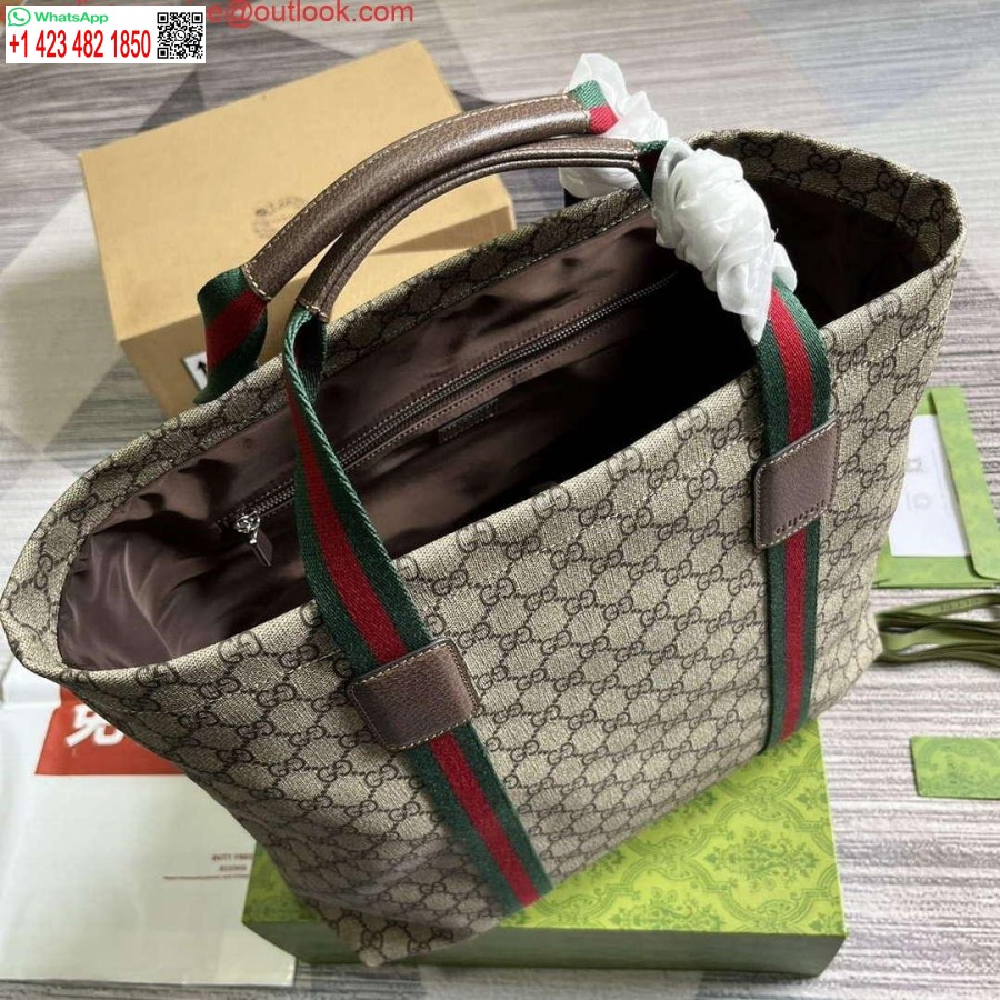 نسخة طبق الأصل من غوتشي 763287 Gg حقيبة حمل متوسطة الحجم باللون البيج