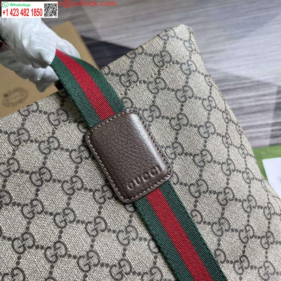 نسخة طبق الأصل من غوتشي 763287 Gg حقيبة حمل متوسطة الحجم باللون البيج