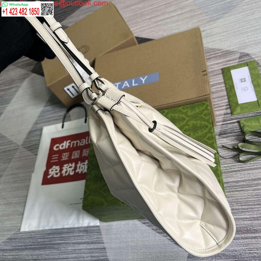 רפליקה גוצ'י 746210 גוצ'י דקו בינוני תיק לבן