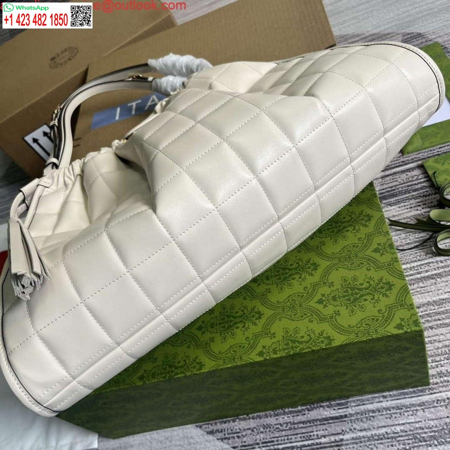 רפליקה גוצ'י 746210 גוצ'י דקו בינוני תיק לבן