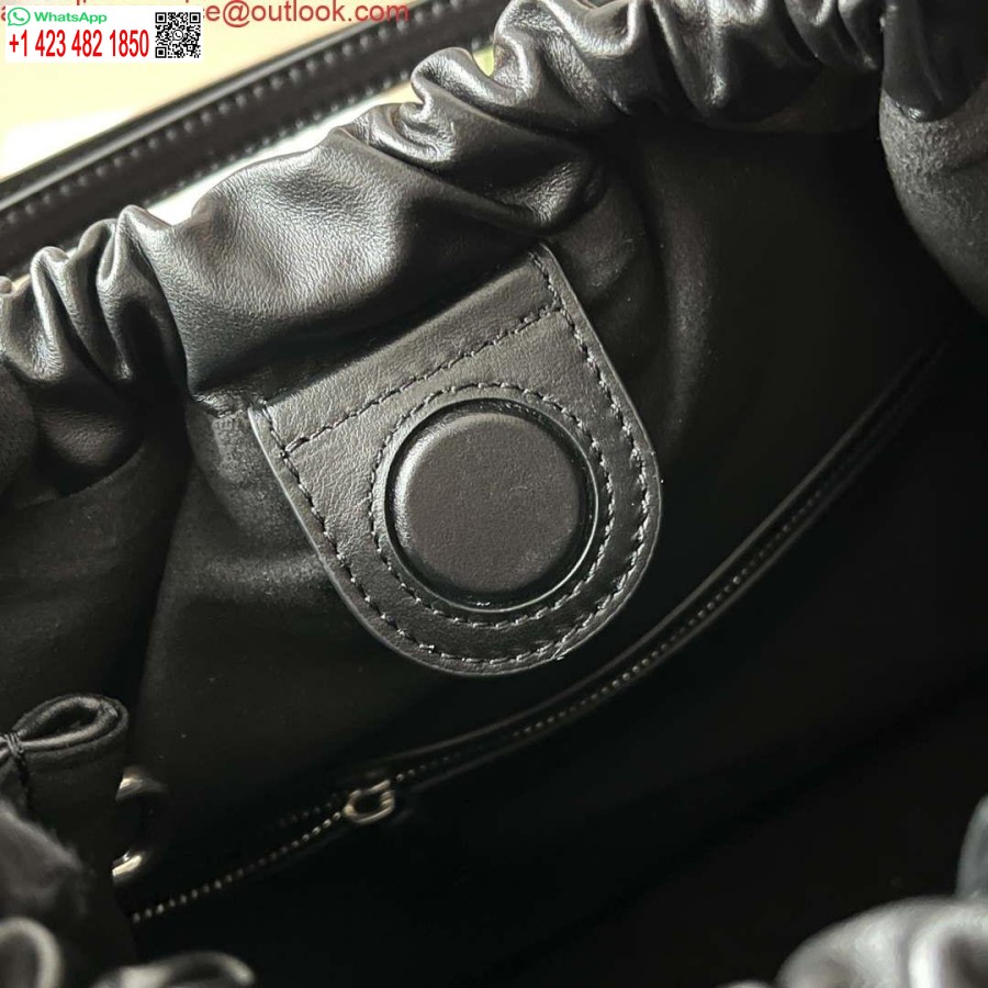 תיק גוצ'י רפליקה 746210 גוצ'י דקו בינוני בעור שחור