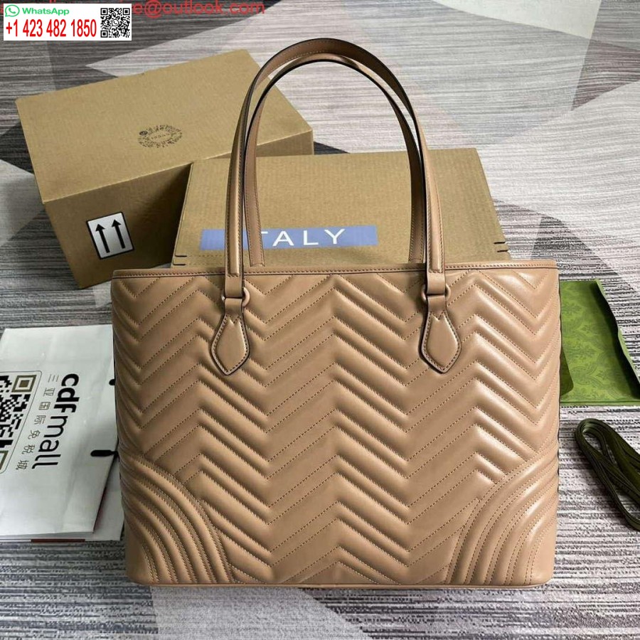 Replica Gucci 739684 Gg Marmont Iso Kantolaukku Ruusunbeige