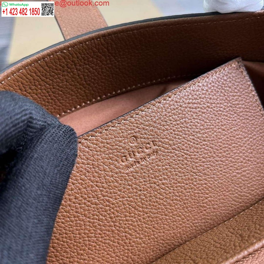 طبق الاصل غوتشي 727810 جاكي 1961 حمل حقيبة الحبوب الطبيعية الصغيرة البني