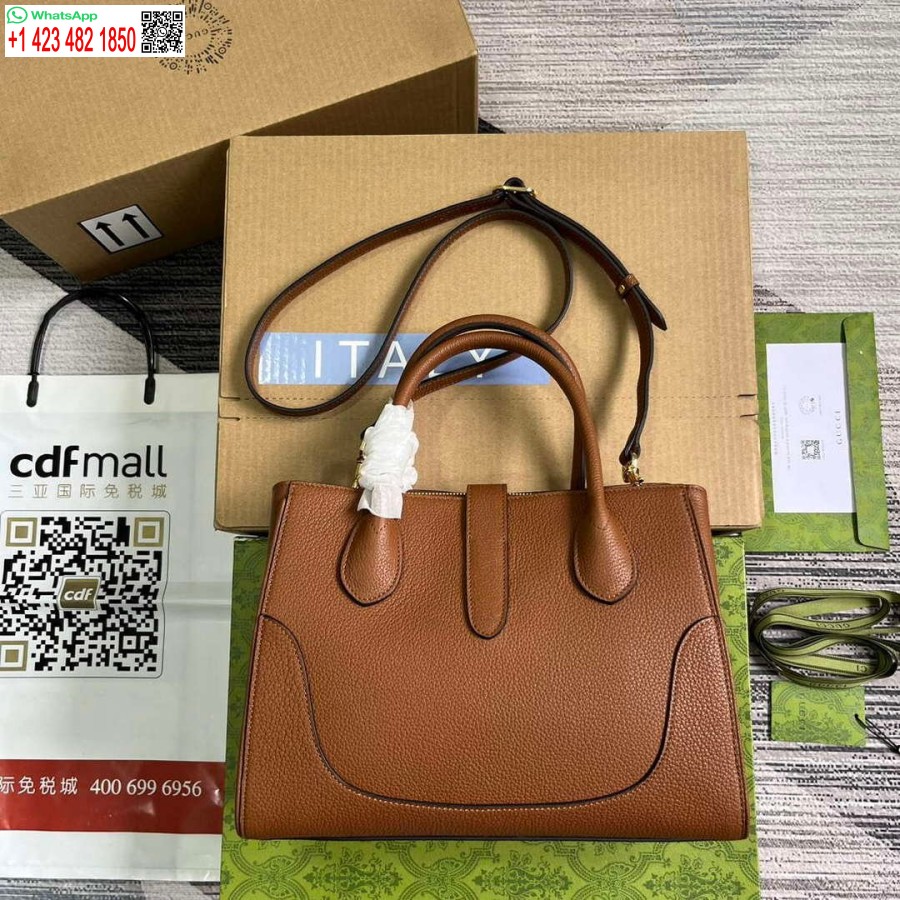 Replica Gucci 727810 Jackie 1961 Pieni Luonnollinen Viljakassi Ruskea