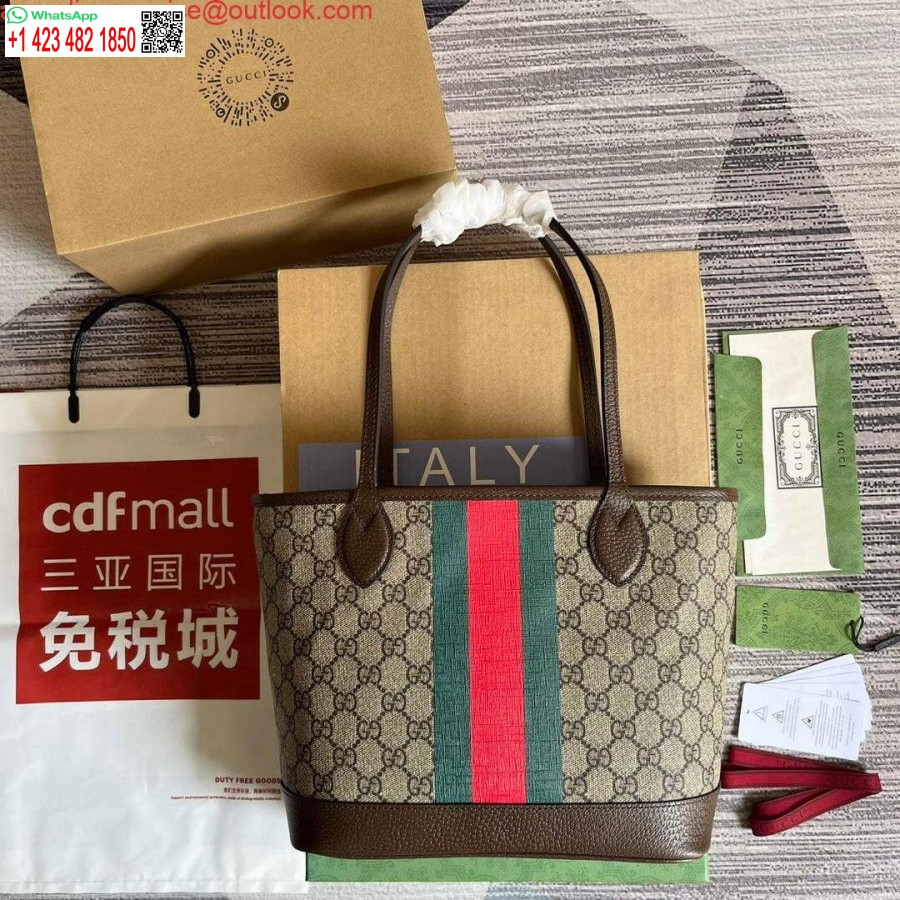 Replica Gucci 726762 Ophidia Pieni Laukku Ruskea