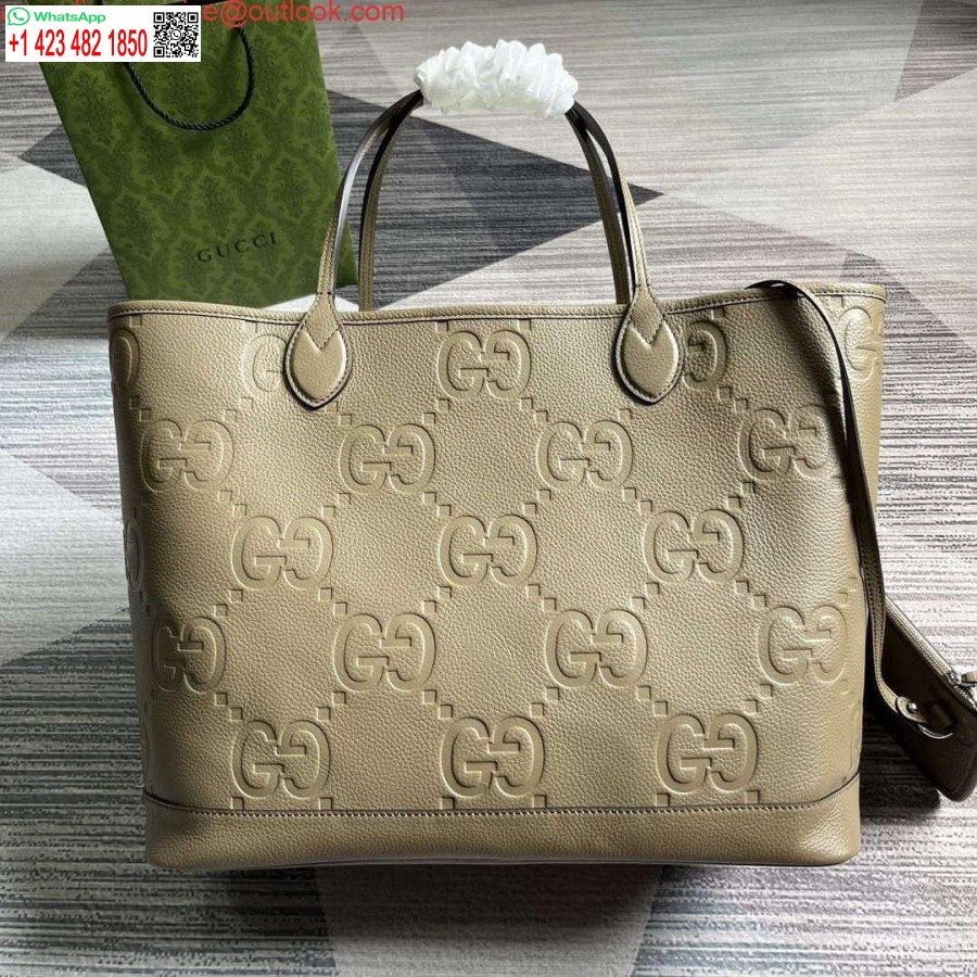Replica Gucci 726755 Jumbo Gg Iso Laukku Taupe