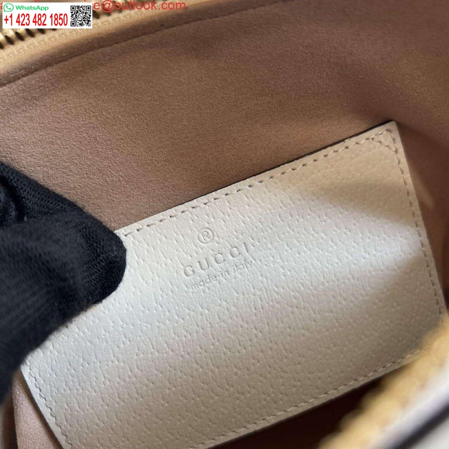 Replika Gucci 715775 Gucci Diana Mini Torba Na Ramię Z Białej Skóry