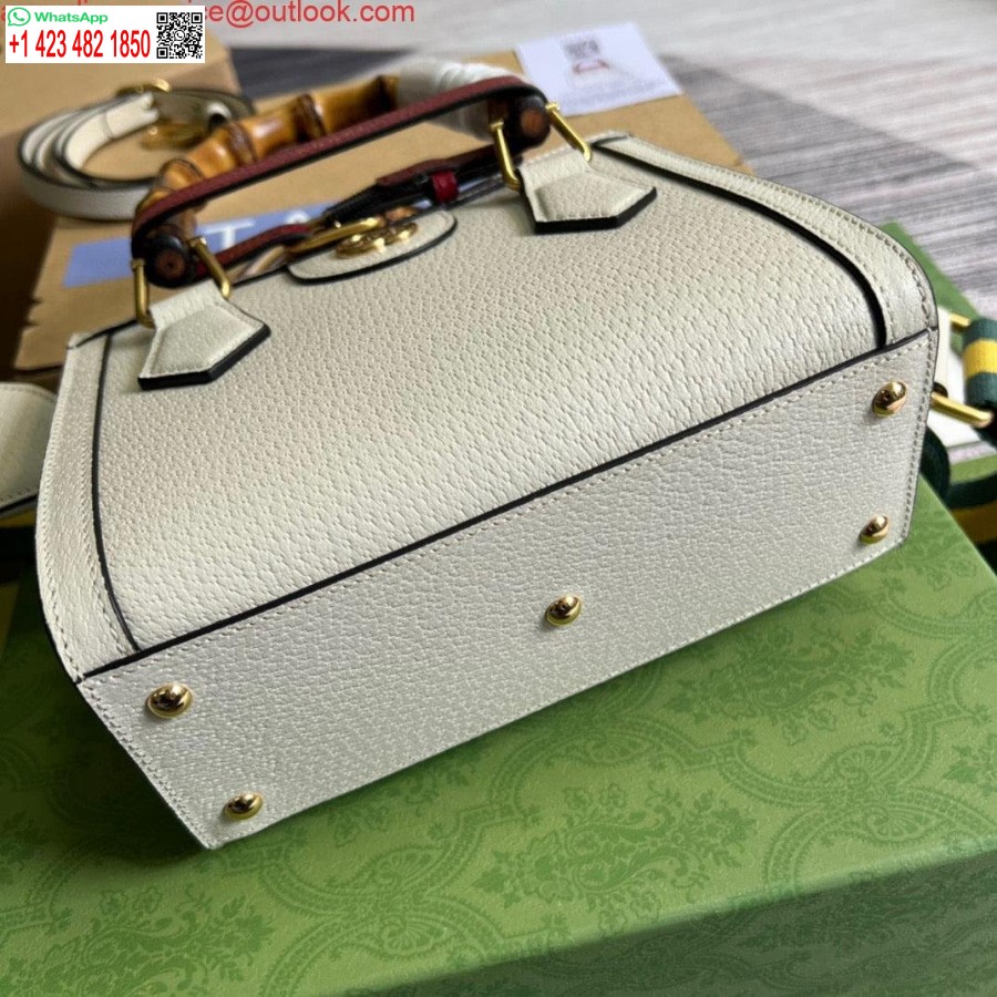 רפליקה גוצ'י 702732 גוצ'י דיאנה מיני תיק עור לבן