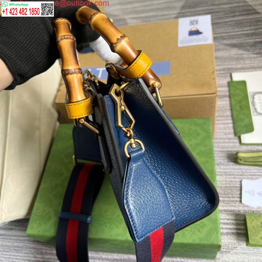 רפליקה גוצ'י 702732 גוצ'י דיאנה תיק קטן כחול