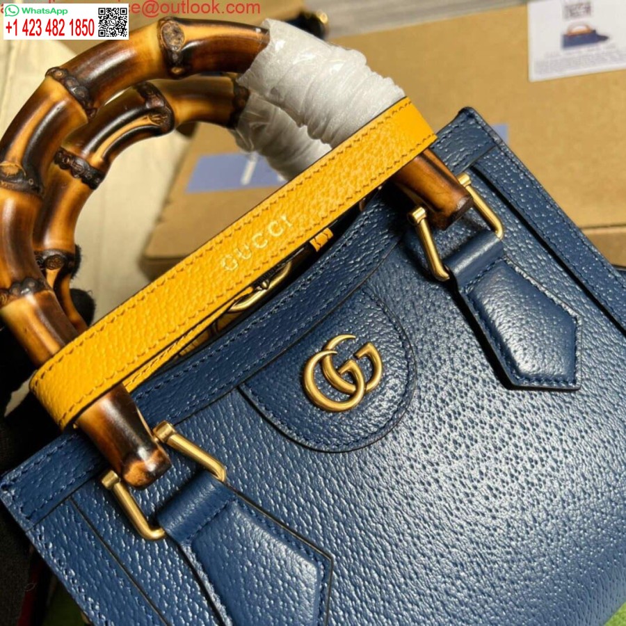 רפליקה גוצ'י 702732 גוצ'י דיאנה תיק קטן כחול