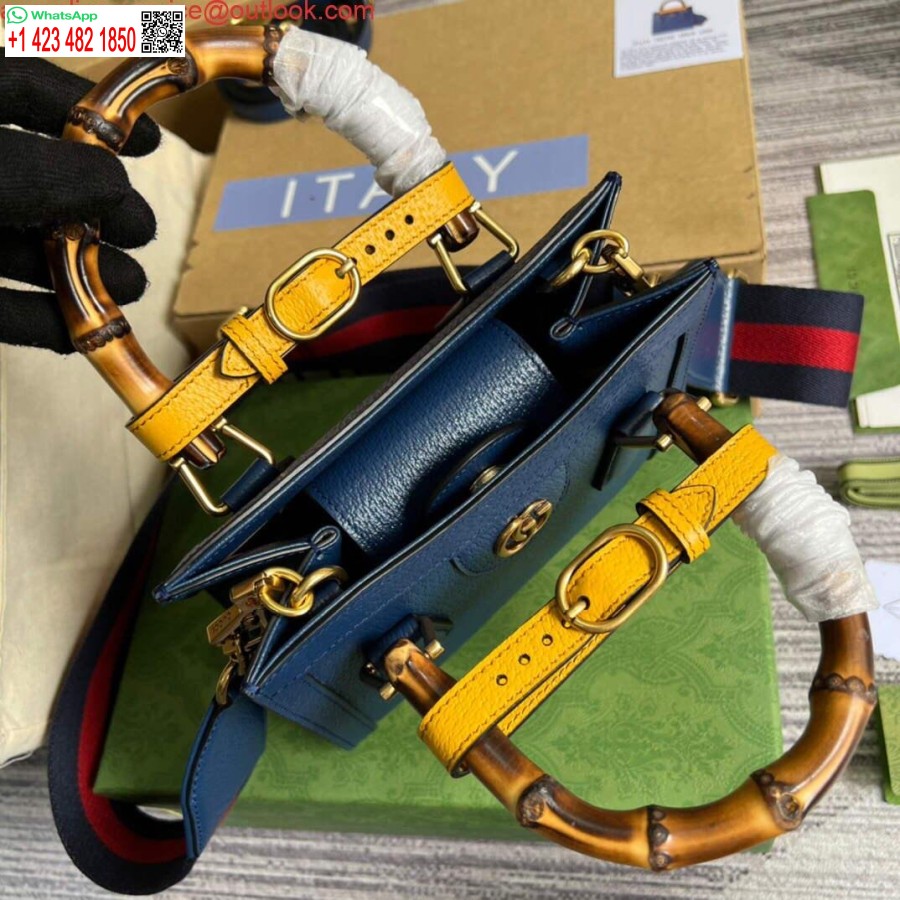 רפליקה גוצ'י 702732 גוצ'י דיאנה תיק קטן כחול