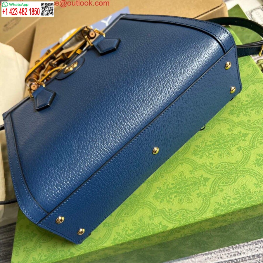 Replika Gucci 702721 Gucci Diana Malá Taška Modrá