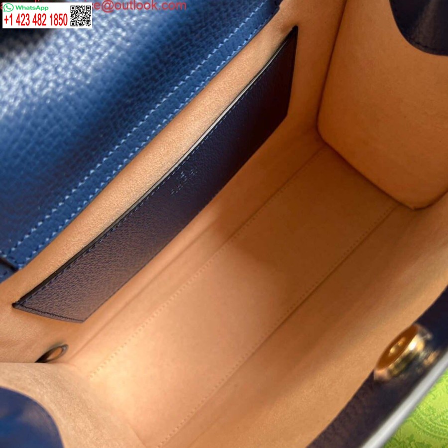 Replika Gucci 702721 Gucci Diana Malá Taška Modrá