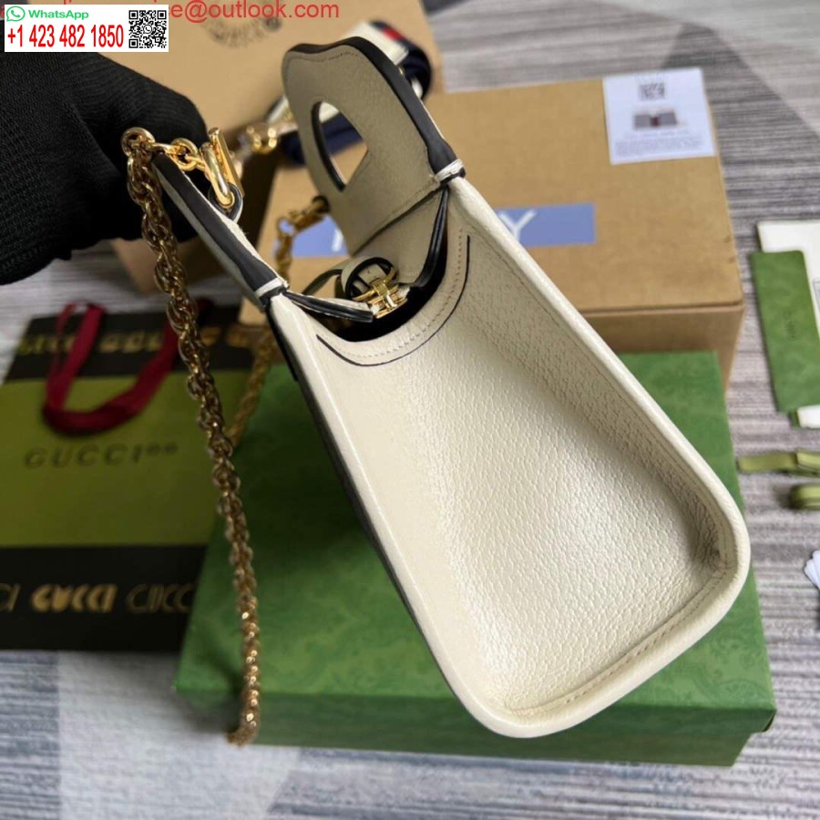 نسخة طبق الأصل من غوتشي 693724 أوفيديا حقيبة صغيرة مع شبكة بيضاء