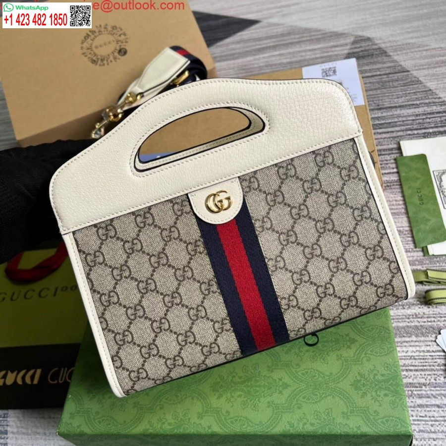 نسخة طبق الأصل من غوتشي 693724 أوفيديا حقيبة صغيرة مع شبكة بيضاء